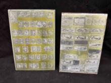 Pair of Metal US Postage Stamp Printing Plates stamp catalog pages