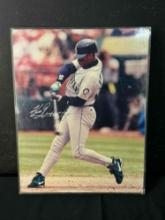 Signed Ken Griffey Jr Photograph in Frame 12x15