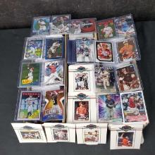 3 boxes 800 count each mostly Baseball Rookies HOF star players 2000s Topps Prizm Panini more