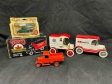 Diecast Toy Trucks ERTL Piggy Bank Trucks, Texico, LLEDO more