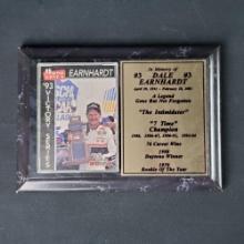 Small collectors plaque featuring Dale Earnhardt