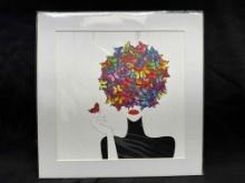 ARtscapes Animated Altered Reality Art Butterfly Woman 12x12