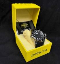 Invicta Mens 35661 Pro Diver Quartz 3 Hand Black Dial Watch