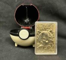 Gold Plated Pokemon Bar in a Pokeball