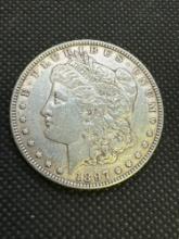 1897 Morgan Silver Dollar 90% Silver Coin Nice Looking Coin