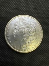 1878 Morgan Silver Dollar 90% Silver Coin Reverse Toning