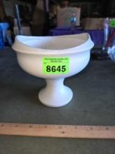 Floral inexpensive, 1968. Made in USA. Pedestal Bowl.