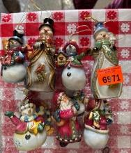 snowman ornaments