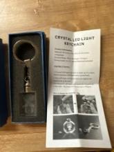 Crystal light keychain