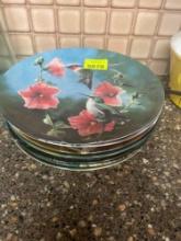 antique collectible bird plates