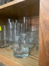 drinking glasses varying in size and shape