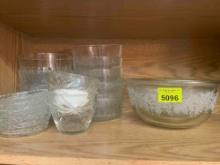 antique glass bowls set