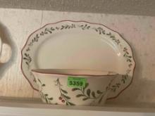 large serving dish and bowl