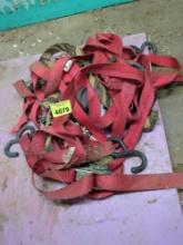 Several ratchet straps