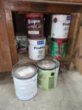 paint, some maybe open or used
