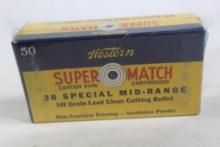 1939-59 vintage Super match 38 Spl spent cases. Count 50.