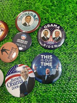 2008 campaign buttons