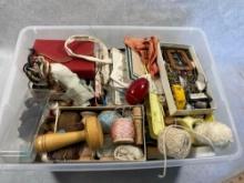 Large Assortment Of Seamstress Supplies