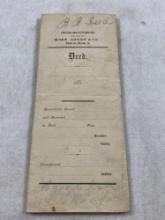 1860 Purchase Deed From the Dayton Michigan Railroad Company