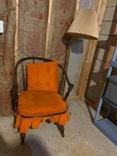 Vintage Chair and Lamp