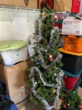 Six Foot Decorated Christmas Tree With Assorted Decor