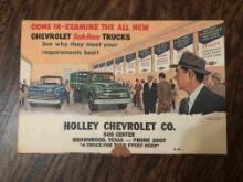 Vintage Holley Chevrolet Truck Brochure