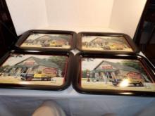 (4) COCA-COLA TRAYS IN "THE PAUSE THAT REFRESHES." ISSUED 1993. MATCHES LOT # 12