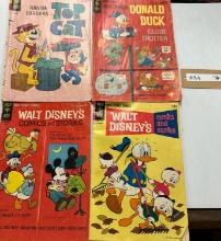 4PC 1960'S VINTAGE WALT DISNEY AND HANNA-BARBERA COMIC BOOKS