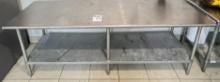 LARGE STAINLESS STEEL WORK TABLE