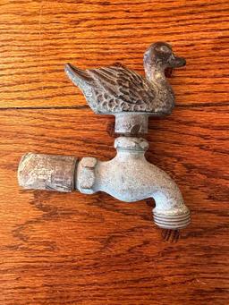 Antique Cast Iron Duck Water Spout