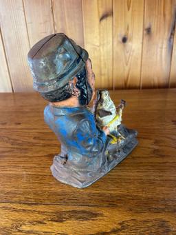 Antique Paddy and the Pig Cast Iron Bank