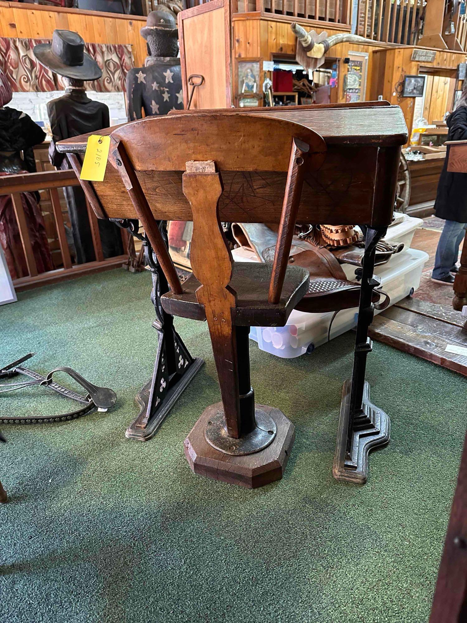 Antique 1900's School Desk with Chair