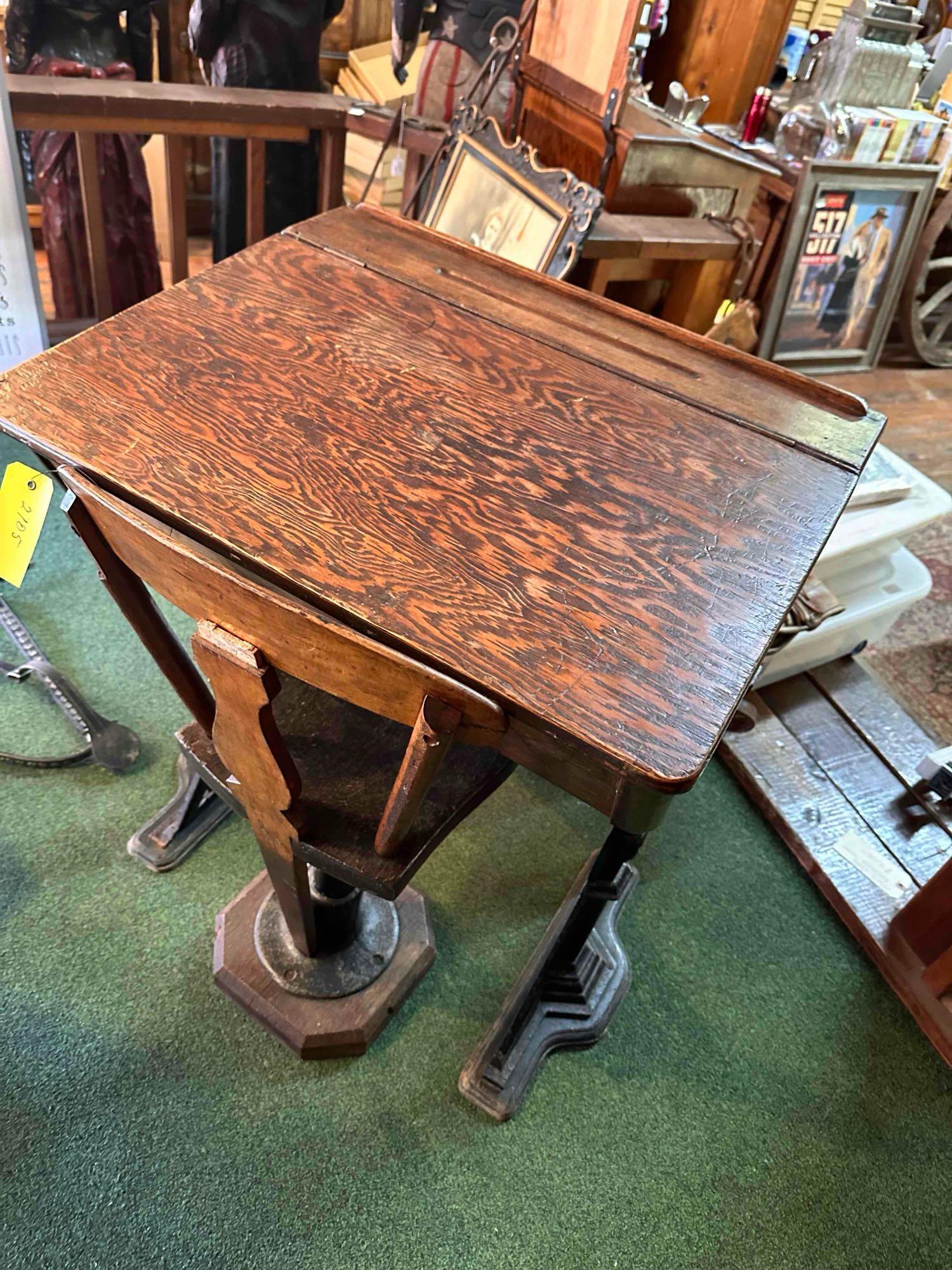 Antique 1900's School Desk with Chair