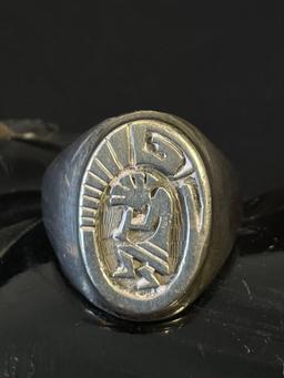 Sterling Silver Kokapelli Ring