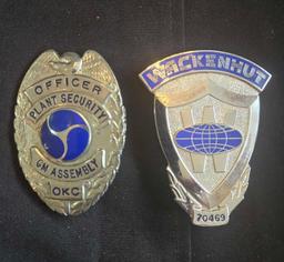 Lot of 2 Officer Badges