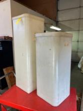 (2) Material Storage Containers 11"sq x 27" x 35"h