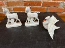 Foal porcelain figurines