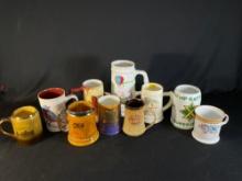 (9) decorative mugs -see photo's-