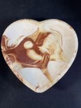 Heart shaped Alaskan Clay plate