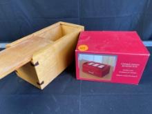 New Jewelry Box and Handmade Bread Box