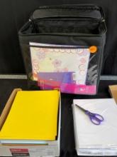 Crafting Card Stock and Rolling Tote