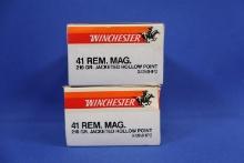 Ammo Winchester 41 Rem Mag. 40 total rounds.