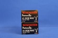 Ammo, Winchester 41 Rem. Mag. 40 total rounds.