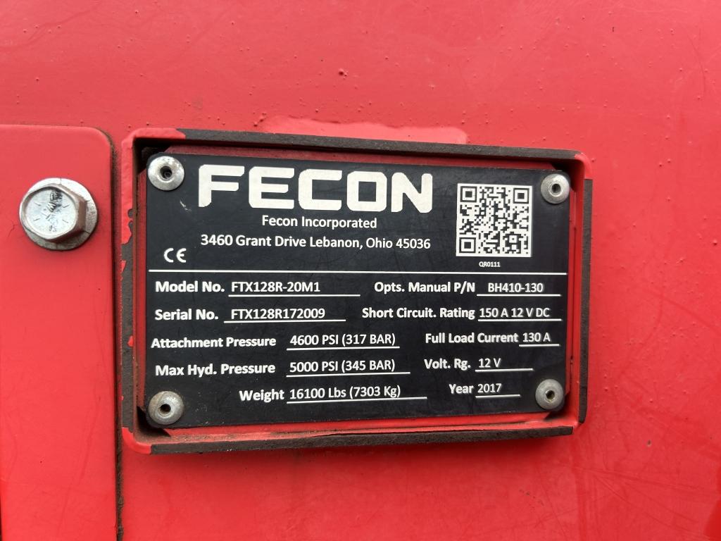 2017 Fecon Ftx-128r Mulcher