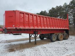 1988 Broce 28' End Dump Trailer