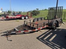 2005 Pro Hauler 12’ Tandem Axle Utility Trailer