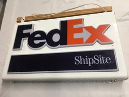 29  x 17 in. Lighted Fed Ex Sign