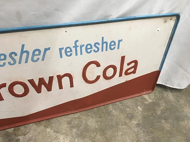 18 x 54 in. Vintage Royal Cola Sign (Older Touch Up)