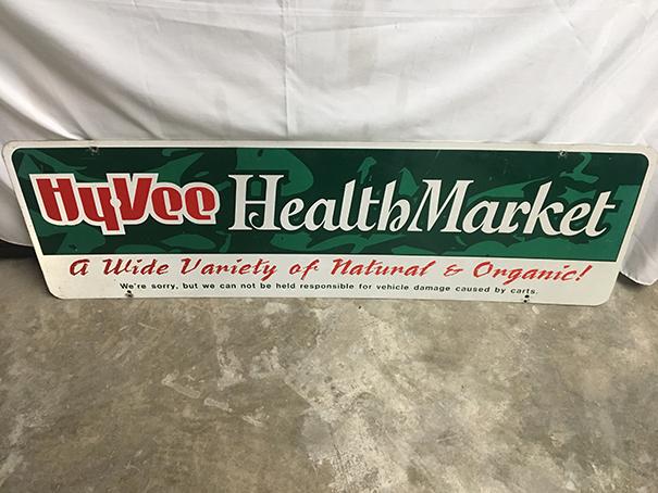 18  x 59 in. 2 sided HyVee Health Market Sign