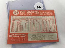 1964 Topps #120, Don Drysdale